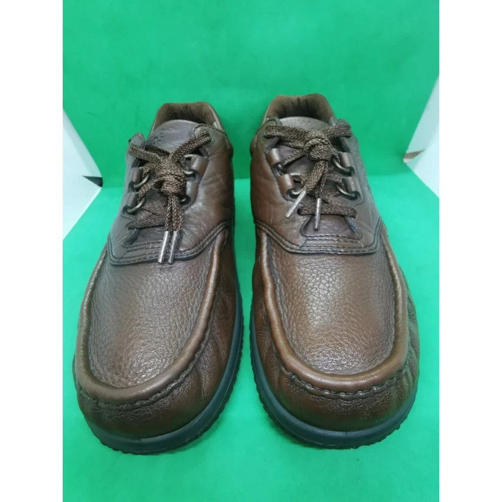 SAS PATHFINDER Handcrafted Brown Tumbled Leather Moc Toe Shoes Men's Size 11 N